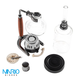 قهوه ساز سایفون 3 کاپ دسته چوبی