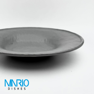 کاسه پاستا چروک طوسی ملامین F15