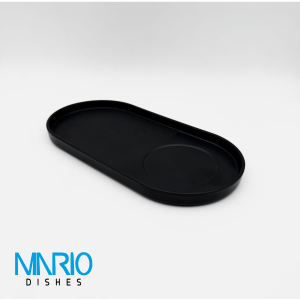 رست بیضی کاپ خطی مشکی ملامین L30
