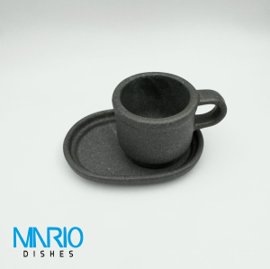کاپ اسپرسو سنگی طوسی (ست 6عددی)