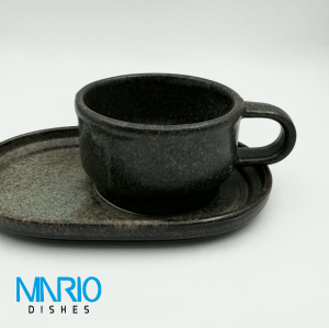 کاپ کاپوچینو سنگی سبز (ست 6 عددی)