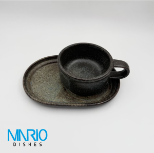 کاپ کاپوچینو سنگی سبز (ست 6 عددی)