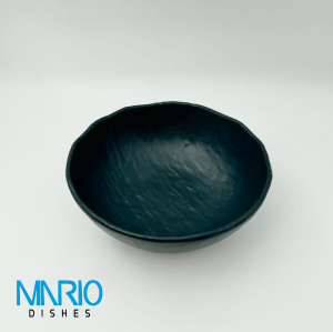 کاسه سوپ خوری چروک سرمه ای ملامین F57