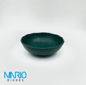کاسه سوپ خوری چروک سبز ملامین F57