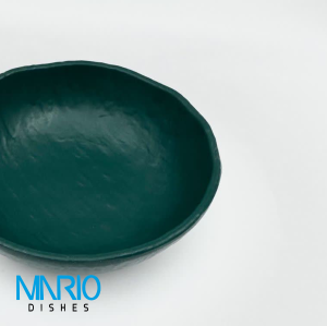 کاسه سوپ خوری چروک سبز ملامین F57