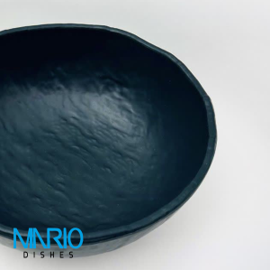 کاسه سوپ خوری چروک سرمه ای ملامین F77