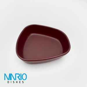 کاسه منحنی زرشکی ملامین P03
