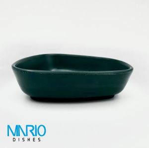 کاسه منحنی سبز ملامین P03