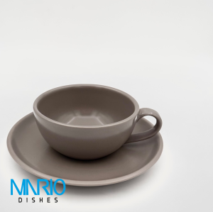 کاپ کاپوچینو استون ور بونسای کرم طوسی  (ست 6 عددی)