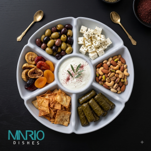 اردو خوری 6 خانه سفید ملامین X3