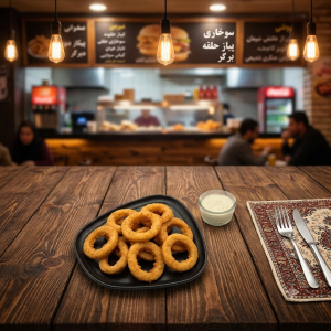 پیش دستی منحنی مشکی ملامین P12