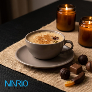 کاپ کاپوچینو استون ور بونسای کرم طوسی(ست 6 عددی)