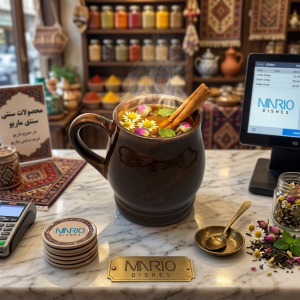 ماگ سرامیک طرح کوزه قهوه ای ماریو
