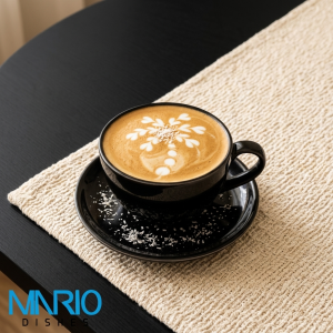 کاپ کاپوچینو استون ور بونسای  مشکی مات (ست 6عددی)