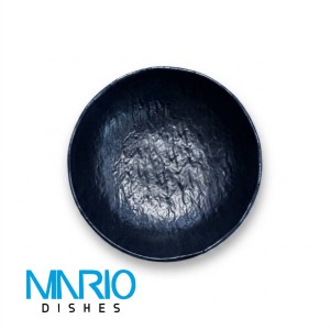 کاسه ملامین سرمه ای 30 کد  f22