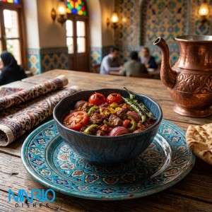 کاسه ملامین سرمه ای 18 کد f77