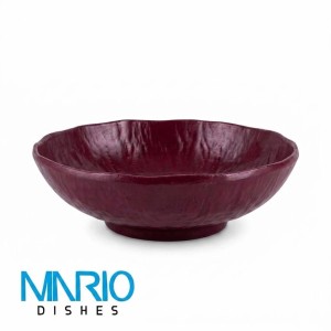 کاسه ملامین زرشکی 30 کد  f22