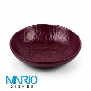 کاسه ملامین زرشکی 30 کد  f22