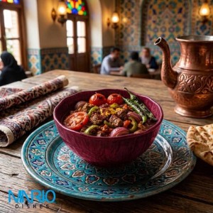 کاسه ملامین زرشکی 18 کد f77