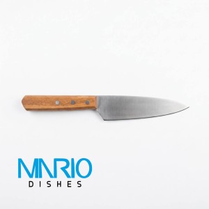 چاقو سراشپزدسته چوبی تیغه فولاد 16 سانت(کد 442)