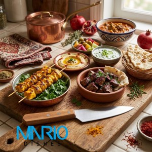چاقو سراشپزدسته چوبی تیغه فولاد 16 سانت(کد 442)