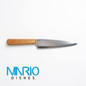 چاقو سراشپزدسته چوبی تیغه فولاد 19.5 سانت(کد 443)