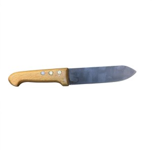 چاقو سراشپزدسته چوبی تیغه فولاد 13.5سانت(کد 3762)