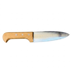 چاقو سراشپزدسته چوبی تیغه فولاد 14.5سانت(کد ws22)