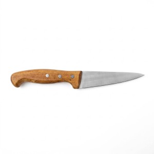 چاقو سراشپزدسته چوبی تیغه فولاد 13.5 سانت(کد ws107)