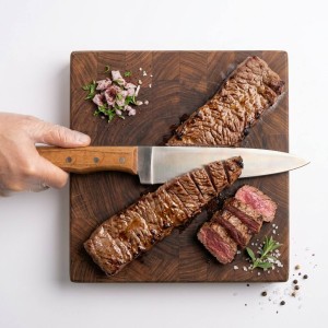چاقو قصابی بلند دسته چوب 25 سانت(کد447)