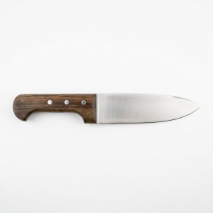 چاقو سراشپزدسته چوبی تیغه فولاد 16 سانت(کد 3763)