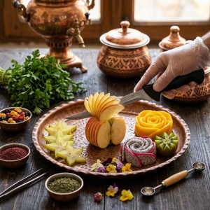 چاقو سراشپز  با تیغه فولاد 13.5 سانت(کد2121)