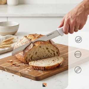 چاقو نان بری تیغه دندانه درشت 39.5 سانت(کد 2122)