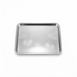 سینی استیل مستطیل 33*45 سانت( کد 1422)