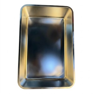 سینی استیل مواد غذایی 39 ×59 سانتی‌متر(کد 3503)