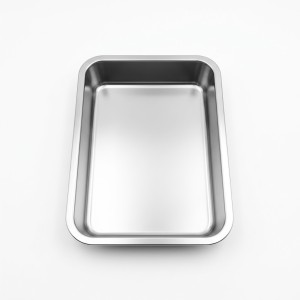 سینی استیل مواد غذایی 34×44 سانتی‌متر(کد 3508)