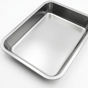 سینی استیل مواد غذایی 34×44 سانتی‌متر(کد 3508)