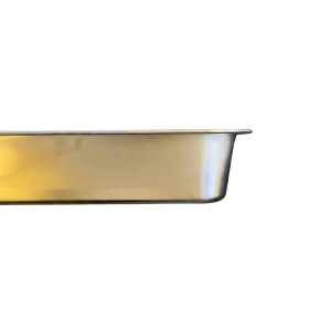 سینی استیل مواد غذایی 35×26 سانتی‌متر(کد 3511)
