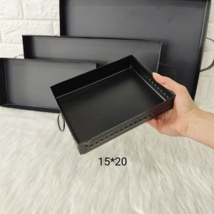 سینی مستطیل 15*20 سانت گالوانیزه