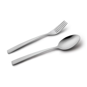 قاشق و چنگال غذا خوری ۱۲ پارچه فلورانس براق