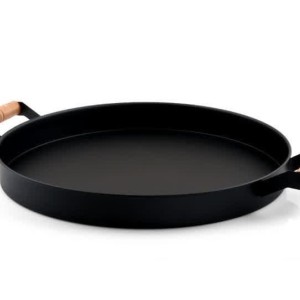 سینی گرد 27 سانت دسته چوب