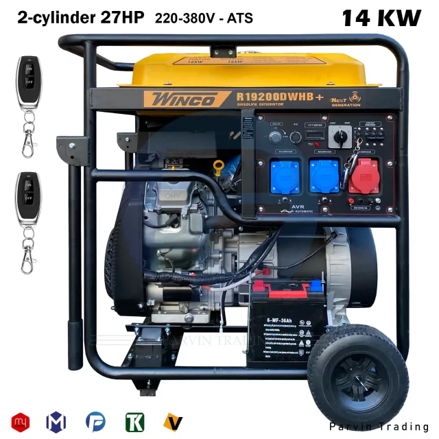 موتور برق بنزینی وینکو 14 کیلووات مدل +R19200DWHB