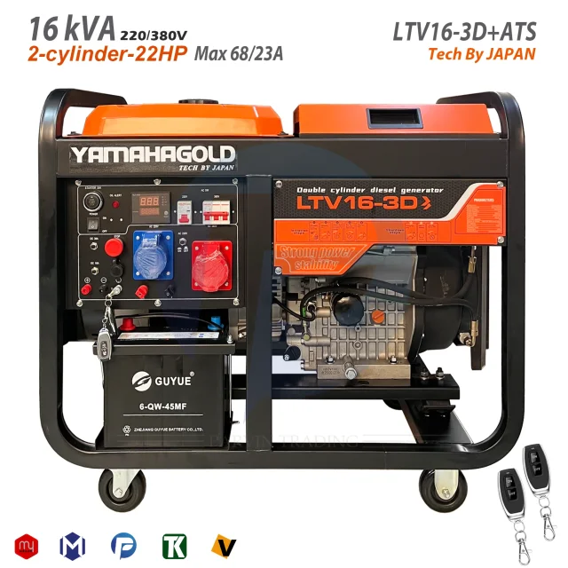 موتور برق گازوئیلی یاماها 16 کاوا مدل LTV16-3D