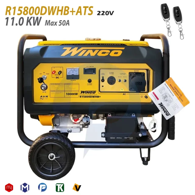 موتور برق بنزینی وینکو 11 کیلووات مدل R15800DWHB