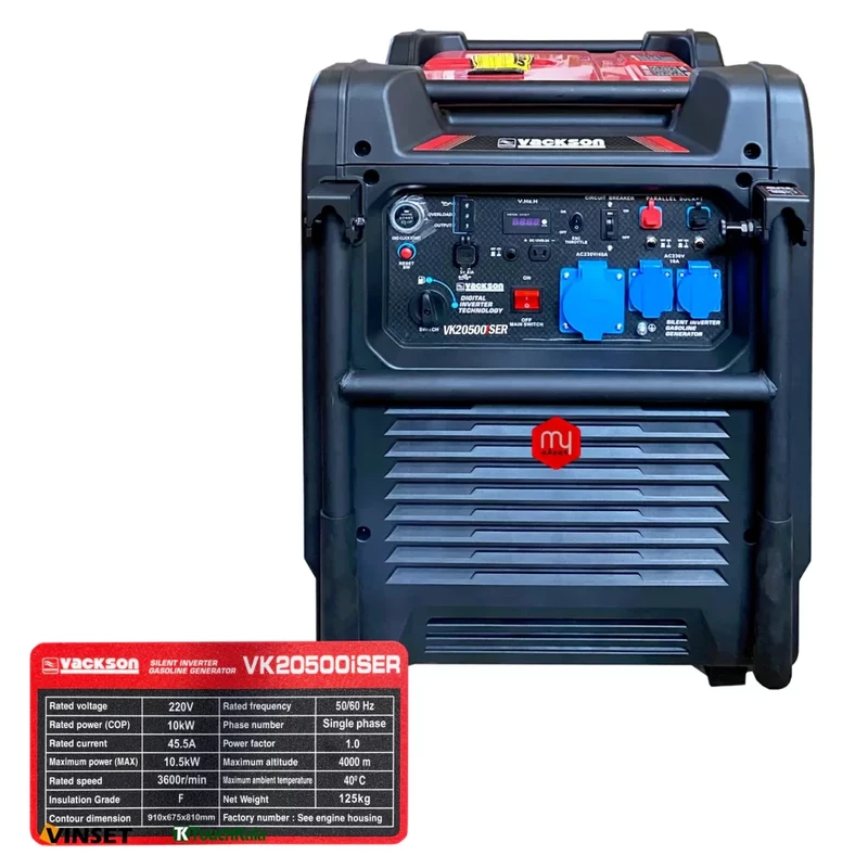 موتور برق سایلنت اینورتر 10.5 کیلووات واکسون مدل VK20500iSER+GLN سه گانه سوز