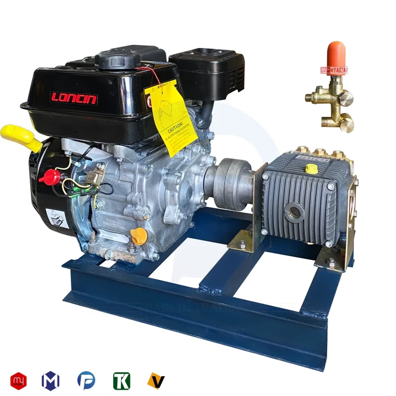 کارواش سیار بنزینی 110 بار برتولینی ایتالیا | موتور لانسین گیربکسدار مدل G200FC