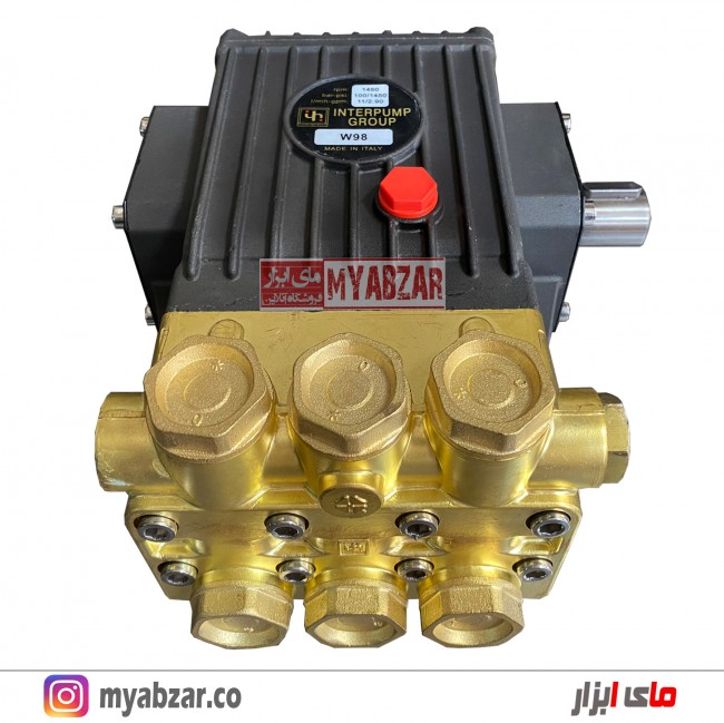 پمپ کارواش اینترپمپ ایتالیا 100 بار مدل W98