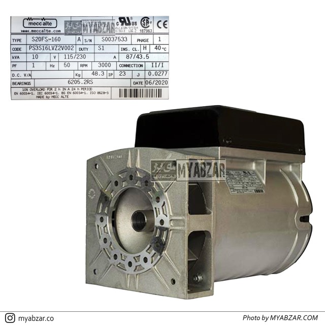 ژنراتور 10 کاوا مکالته ایتالیا مدل S20FS-160