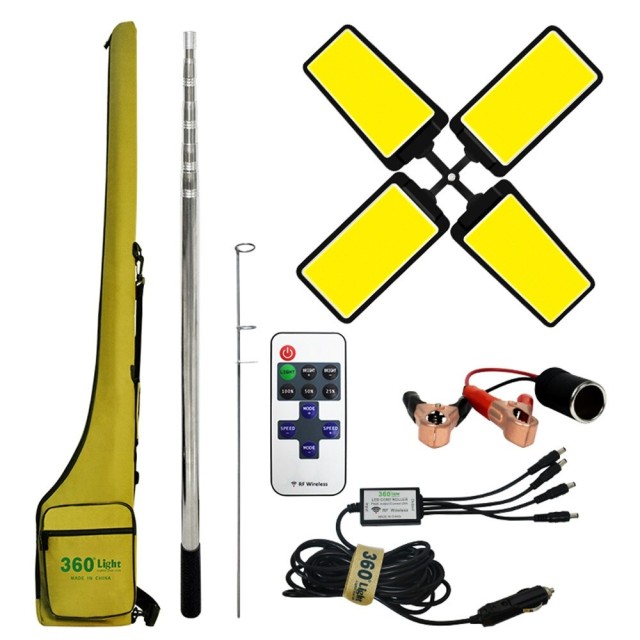 چراغ کمپینگ 4 پر 360 لایت مدل FR-22 COB RF