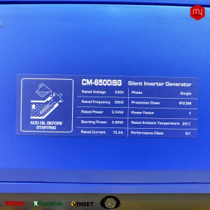 موتور برق سایلنت 3.8 کیلووات کستل موتور مدل CM 6500iSG